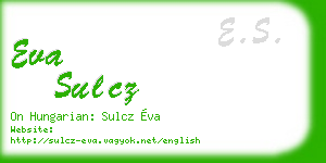 eva sulcz business card